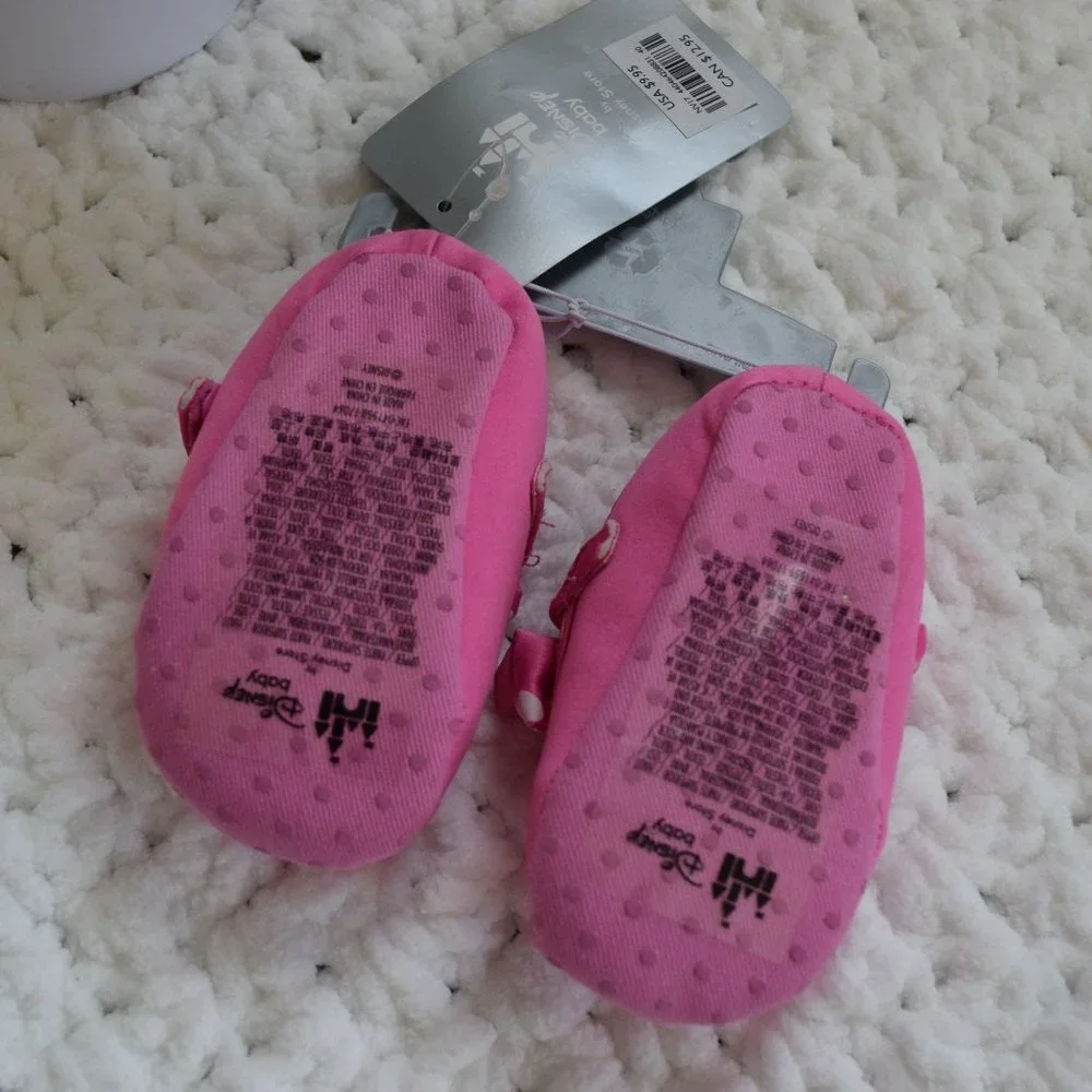 NWT Disney Minnie Costume Shoes (Pink) 6-12M